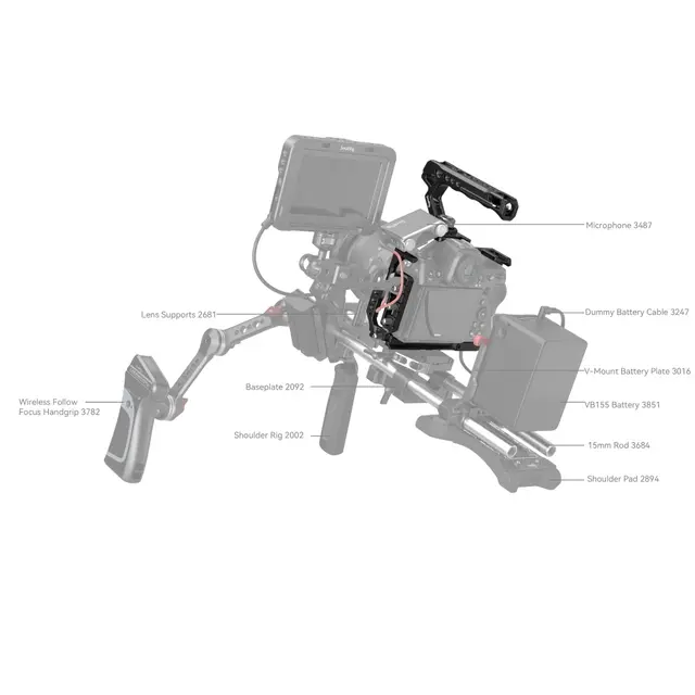 SmallRig 3941 Cage Kit For Nikon Z8 Kamerabur m/topphåndtak 