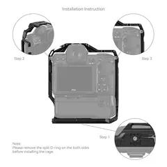 SmallRig 3982 Cage for Nikon Z8 For Nikon Z8 med p&#229;montert MB-N12 grep