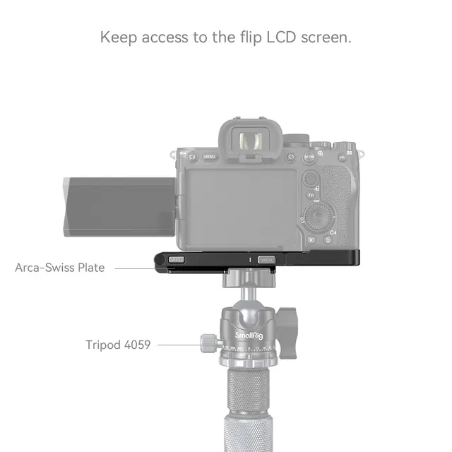 SmallRig 3984 Foldable L-Shape Mount Pl. For Sony A7R V / A7 IV / A7S III 