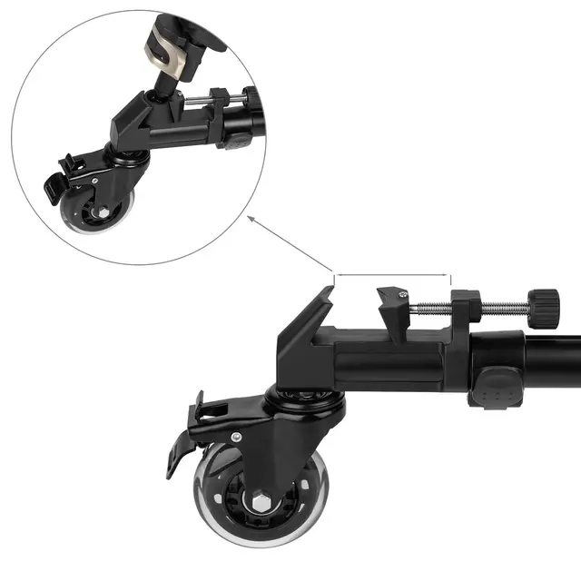 SmallRig 3986 Universal Tripod Dolly Hjulsett for stativer 