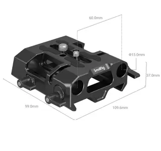 SmallRig 4002 15mm Dovetail Baseplate Bunnplate for 15mm ROD Arri festeplate