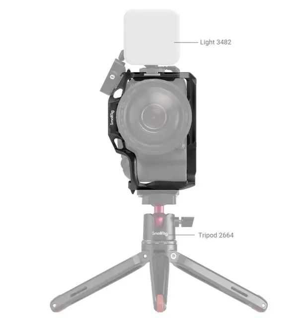 SmallRig 4004 Cage Black Mamba Canon R10 Kamerabur med mange festepunkter 