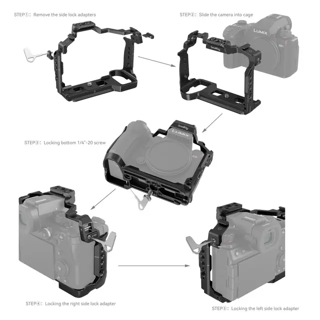 SmallRig 4022 Cage Lumix S5 II Kamerabur Panasonic Lumix S5 II / G9 II 