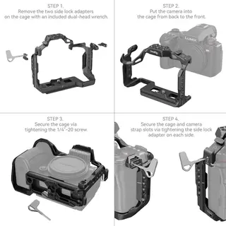 SmallRig 4023 Black Mamba Cage For Panasonic Lumix S5 II og G9 II