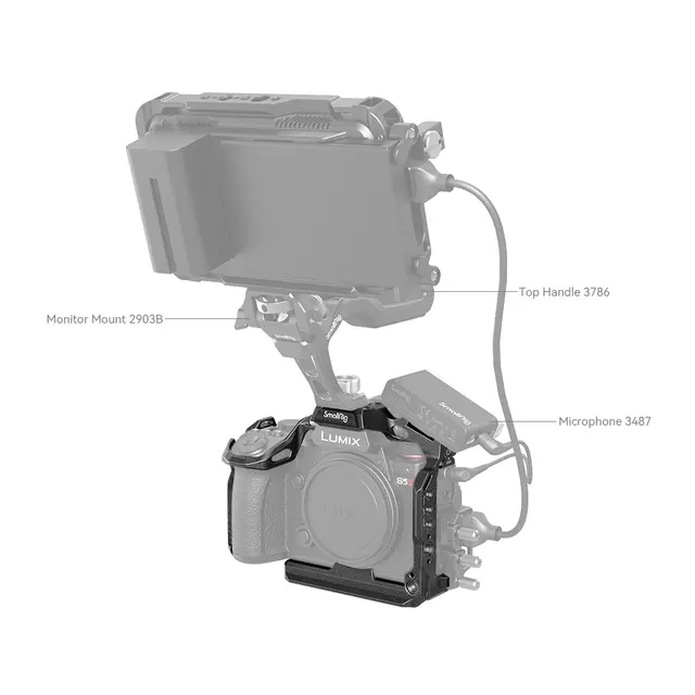 SmallRig 4023 Black Mamba Cage For Panasonic Lumix S5 II og G9 II 