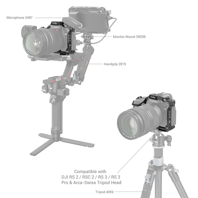 SmallRig 4023 Black Mamba Cage For Panasonic Lumix S5 II og G9 II 