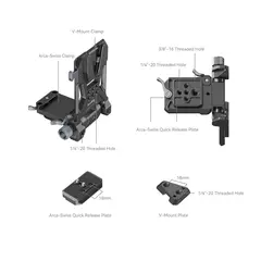 SmallRig 4064 Compact V-Mount Battery Mounting System