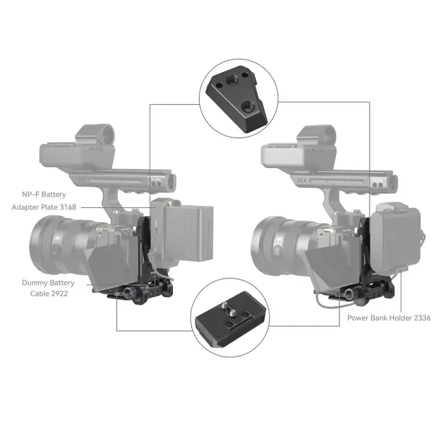 SmallRig 4064B Compact V-Mount Battery Mounting System 