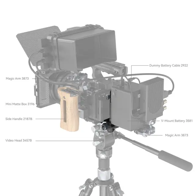 SmallRig 4064B Compact V-Mount Battery Mounting System 