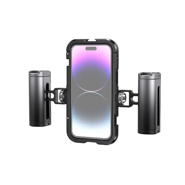 SmallRig 4078 Mobile Video Cage Kit Dual handheld bur for iPhone 14 Pro Max 