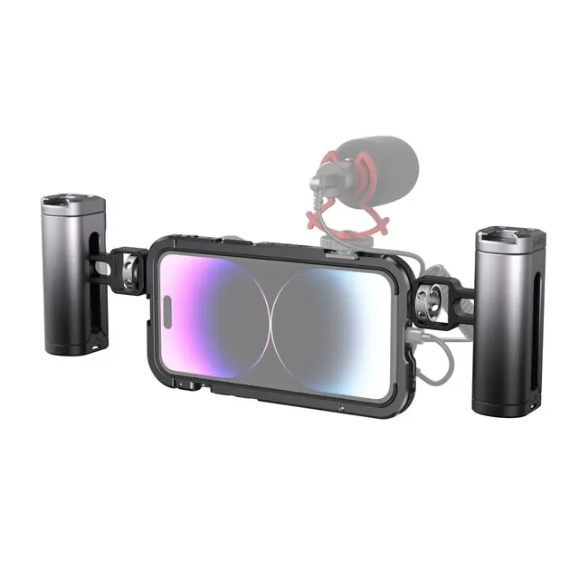 SmallRig 4078 Mobile Video Cage Kit Dual handheld bur for iPhone 14 Pro Max 