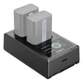 SmallRig 4081 Battery Charger NP-FW50 Ladeadapter for 2stk Sony NP-FW50 batt.