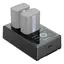 SmallRig 4081 Battery Charger NP-FW50 Ladeadapter for 2stk Sony NP-FW50 batt.