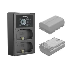 SmallRig 4084 Battery Charger for LP-E6 Dobbellader for Canon LP-E6 batterier