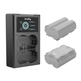 SmallRig 4085 Battery Charger NP-W235 Ladeadapter USB-C 2stk Fujifilm NP-W235