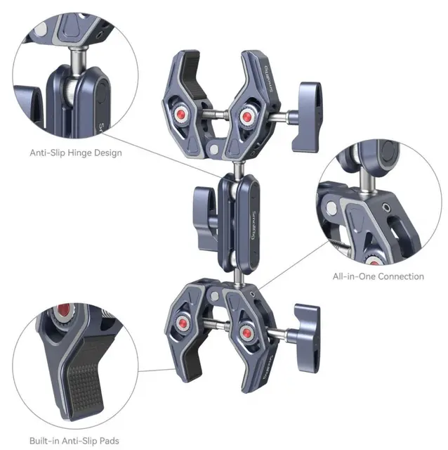 SmallRig Super Clamp with Double Crab-Shaped Clamps 4103