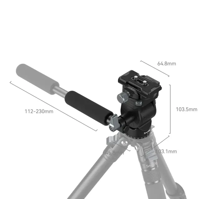 SmallRig 4104 Video Head m/Mount Plate For Vertical Shooting 