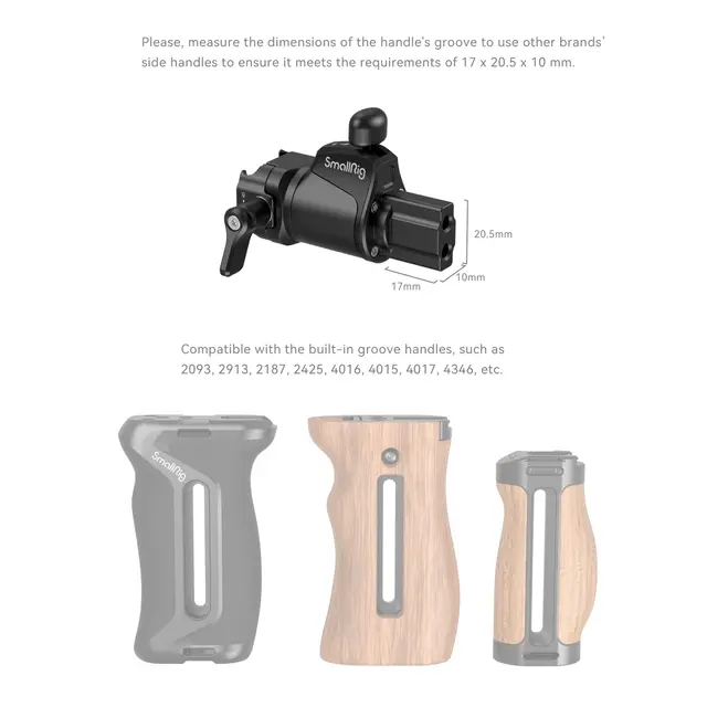 SmallRig 4112 Universal Rotating Handle Adapter 