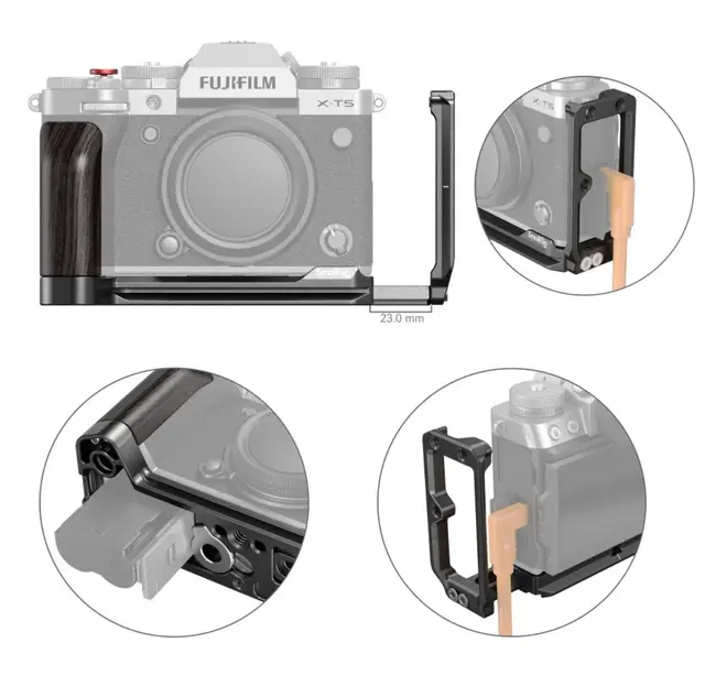 SmallRig 4137 L-Bracket Fujifilm X-T5 Vinkelskinne Arca Swiss 