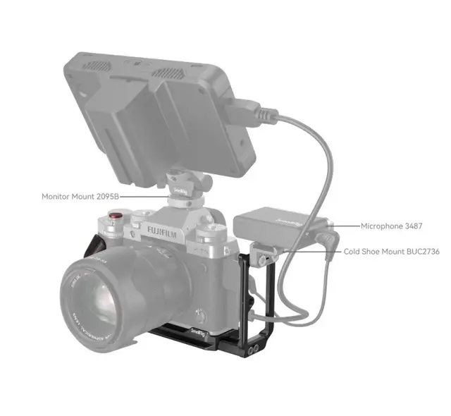 SmallRig 4137 L-Bracket Fujifilm X-T5 Vinkelskinne Arca Swiss 