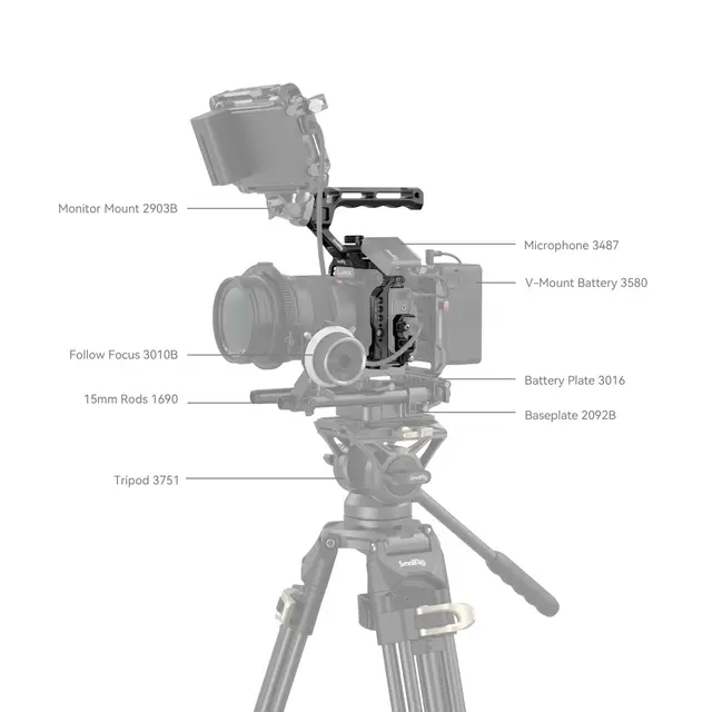 SmallRig 4143 Cage Kit S5 II Kamerabur Lumix G9 II / S5 II / S5 IIX 