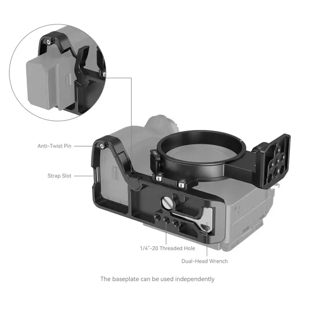 SmallRig 4148 Roterbar Horisont-Vertikal Mount Plate Kit for Sony A7 Serie 