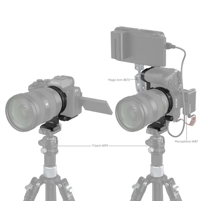 SmallRig 4148 Roterbar Horisont-Vertikal Mount Plate Kit for Sony A7 Serie 