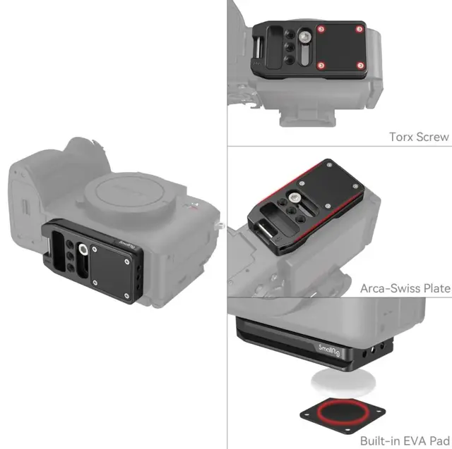 SmallRig Quick Release Mount Plate (Arca-Type Compatible) for AirTag