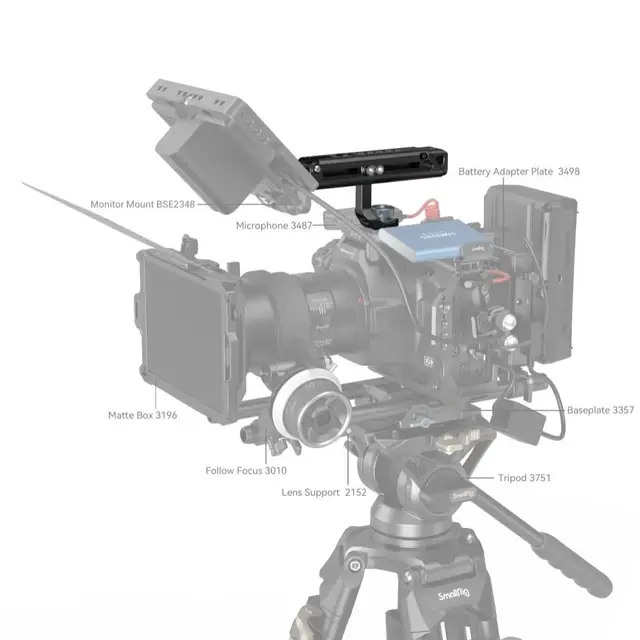SmallRig 4153 Adjustable Top Handle ARRI Topphåndtak  med Arri-Låsefeste 