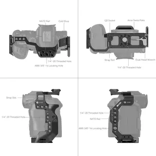 SmallRig 4159 Cage For Canon EOS R6 MkII Kamerabur til Canon R6 Mark II