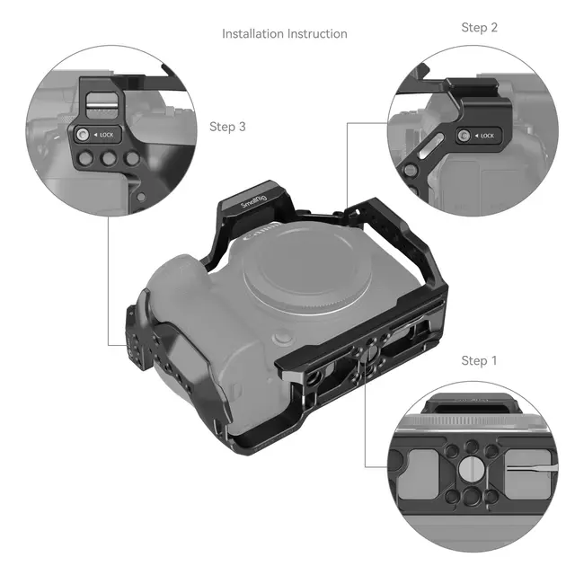 SmallRig 4159 Cage For Canon EOS R6 MkII Kamerabur til Canon R6 Mark II 
