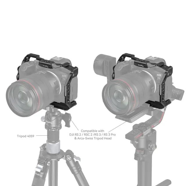SmallRig 4159 Cage For Canon EOS R6 MkII Kamerabur til Canon R6 Mark II 