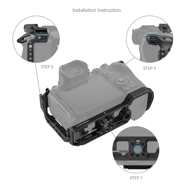 SmallRig 4161 Camera Cage Black Mamba For Canon EOS R6 II 