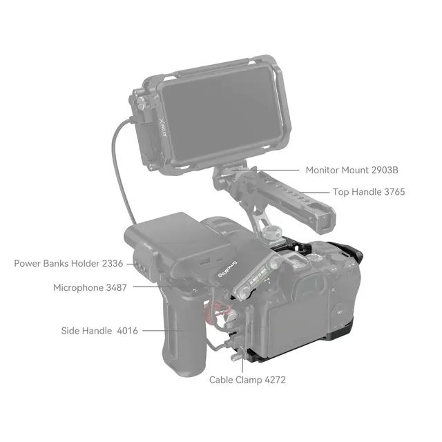 SmallRig 4161 Camera Cage Black Mamba For Canon EOS R6 II 