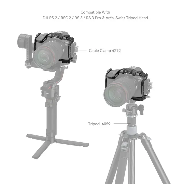 SmallRig 4161 Camera Cage Black Mamba For Canon EOS R6 II 