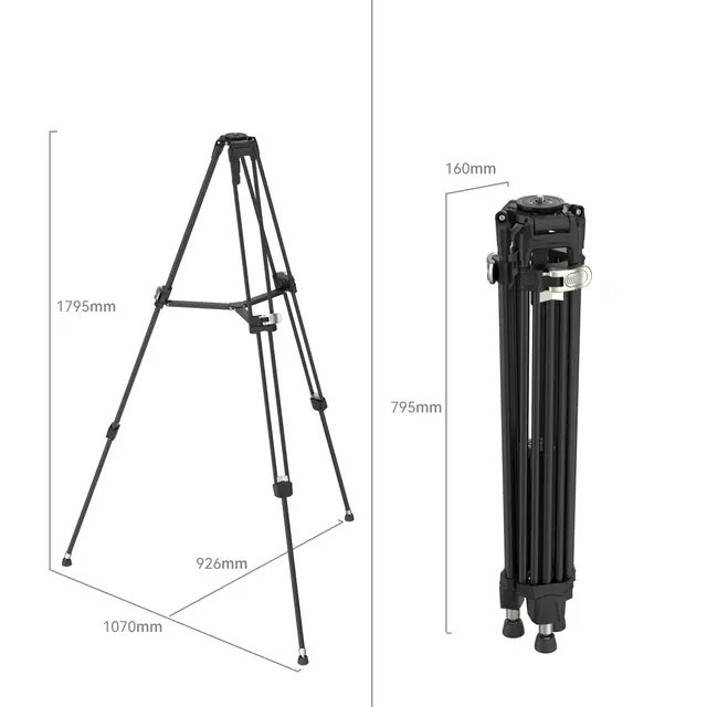 SmallRig 4164 Heavy Duty AluTripod AD-80 