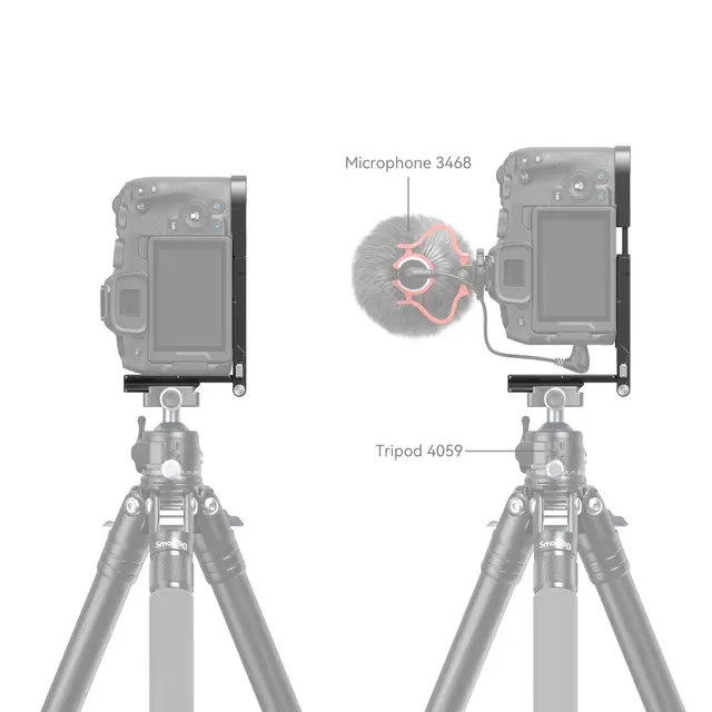 SmallRig 4211 Foldable L-Mount Plate For Canon EOS R8 