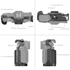 SmallRig 4261 Cage for Nikon Zf Kamerabur med festepunkter