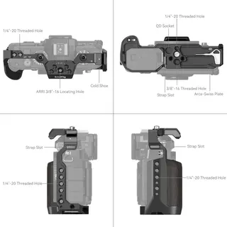 SmallRig 4261 Cage for Nikon Zf Kamerabur med festepunkter
