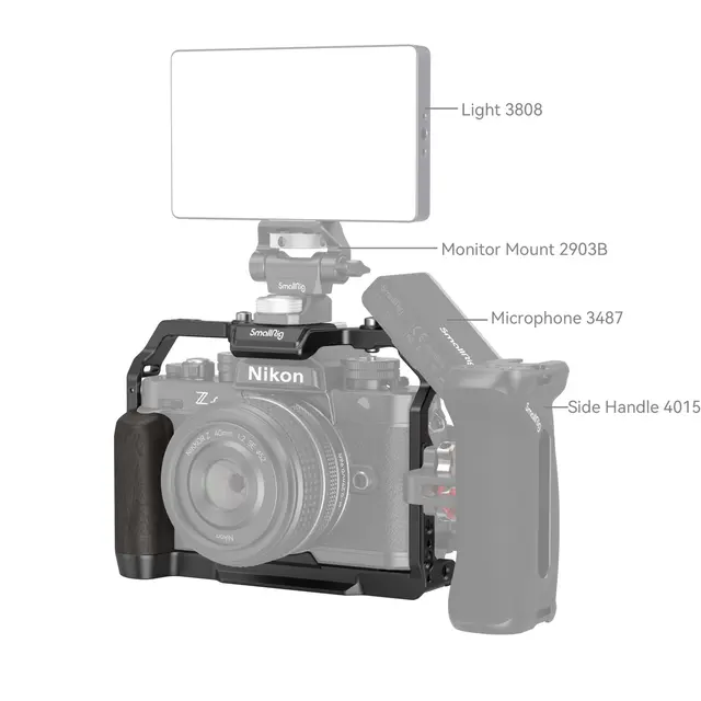 SmallRig 4261 Cage for Nikon Zf Kamerabur med festepunkter 