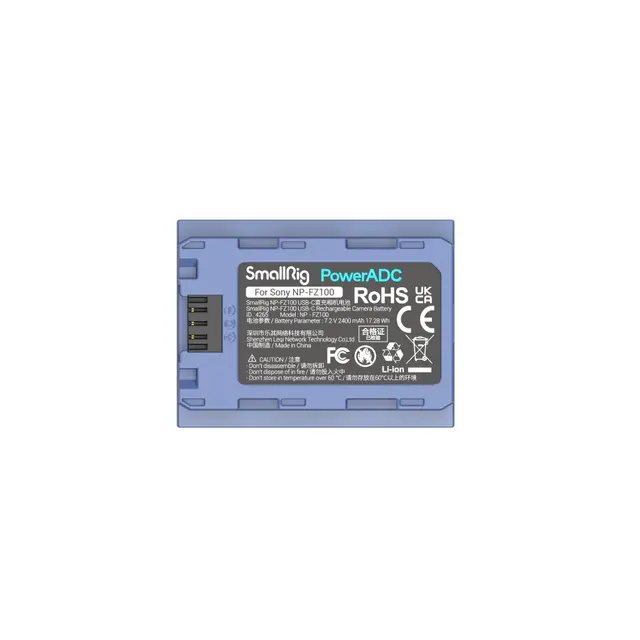 SmallRig 4265 Camera Battery USB-C Rechargable NP-FZ100 