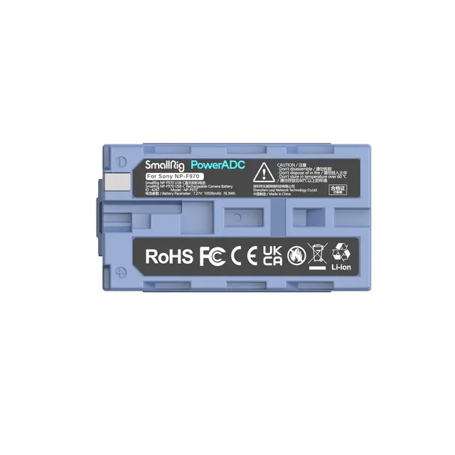 SmallRig 4267 Camera Battery NP-F970 USB NP-F/L-serie batteri 9970mAh USB-C lader 