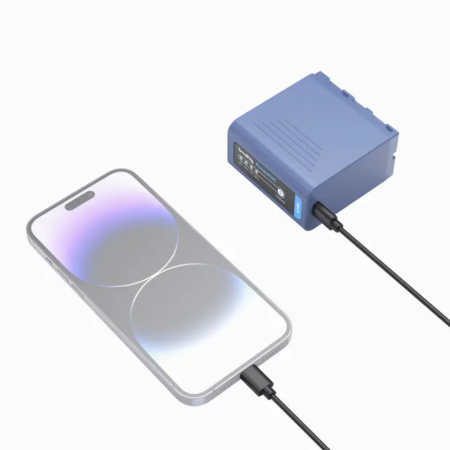 SmallRig 4267 Camera Battery NP-F970 USB NP-F/L-serie batteri 9970mAh USB-C lader 