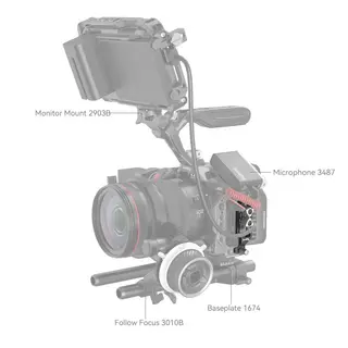 SmallRig 4272 Cable Clamp HDMI &amp; USB-C &quot;Black Mamba&quot; for Canon EOS R5/ R5C/ R6/