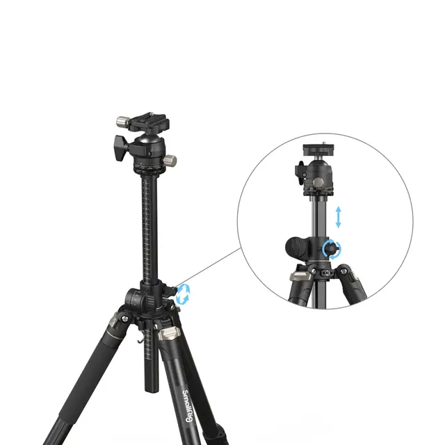 SmallRig 4288 Tripod lateral CT200 Stativ m/tiltbar midtsøyle 