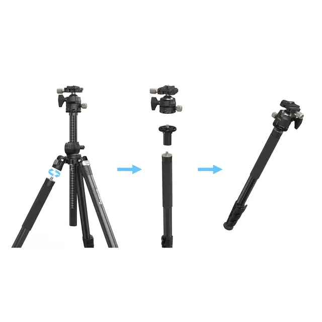 SmallRig 4288 Tripod lateral CT200 Stativ m/tiltbar midtsøyle 