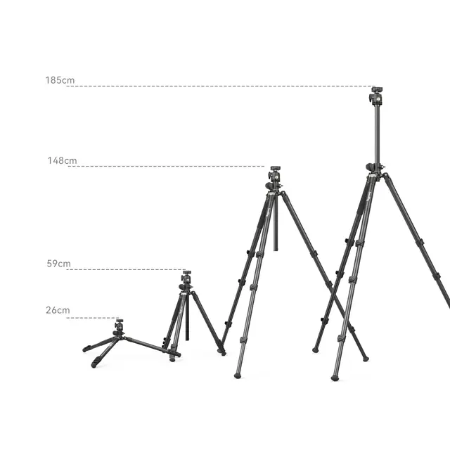 SmallRig 4288 Tripod lateral CT200 Stativ m/tiltbar midtsøyle 