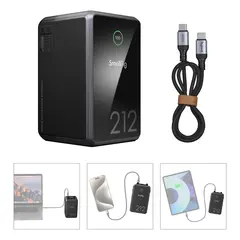 SmallRig 4293 V-Mount Batteri Mini VB212 212Wh Mini V-loxk Battery 140W PD lading