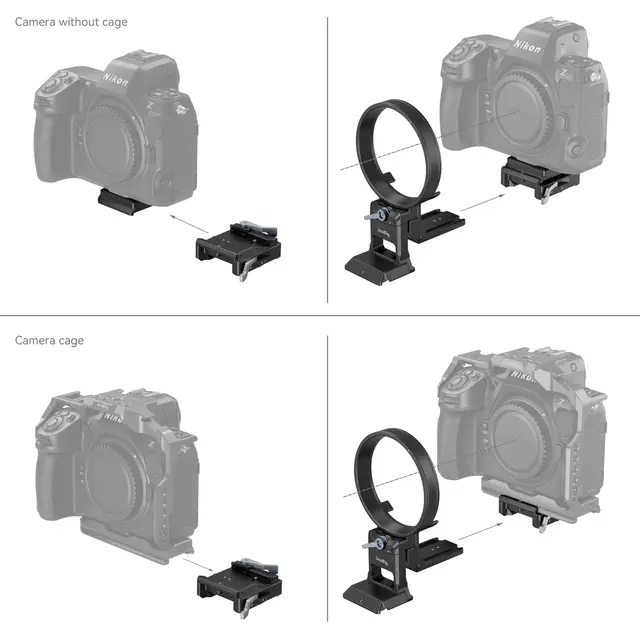 SmallRig 4306 Mount Plate Kit Rotatable Horizontal-To-Vertical for Z 