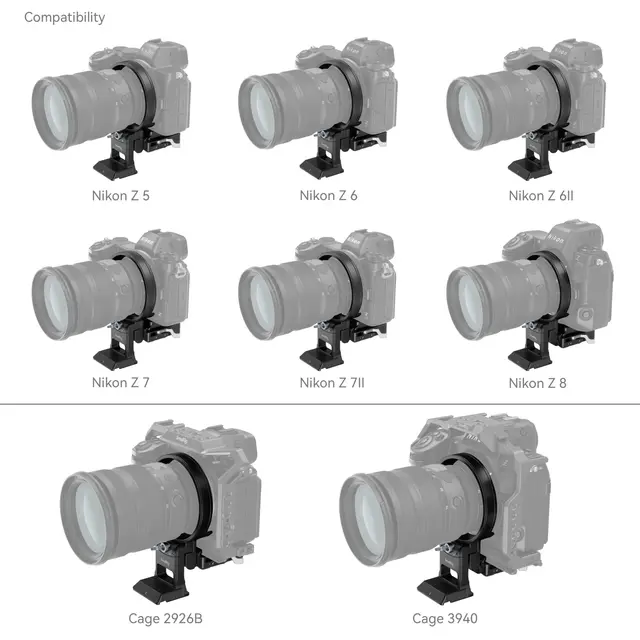 SmallRig 4306 Mount Plate Kit Rotatable Horizontal-To-Vertical for Z 
